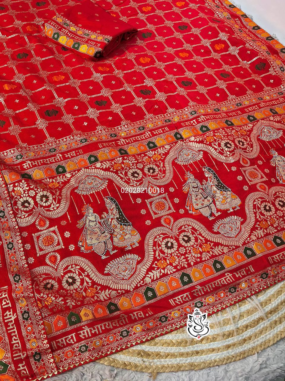 Karwa Chauth Special Dola Silk Saree with Weaving Meena & Zarkhan Pallu