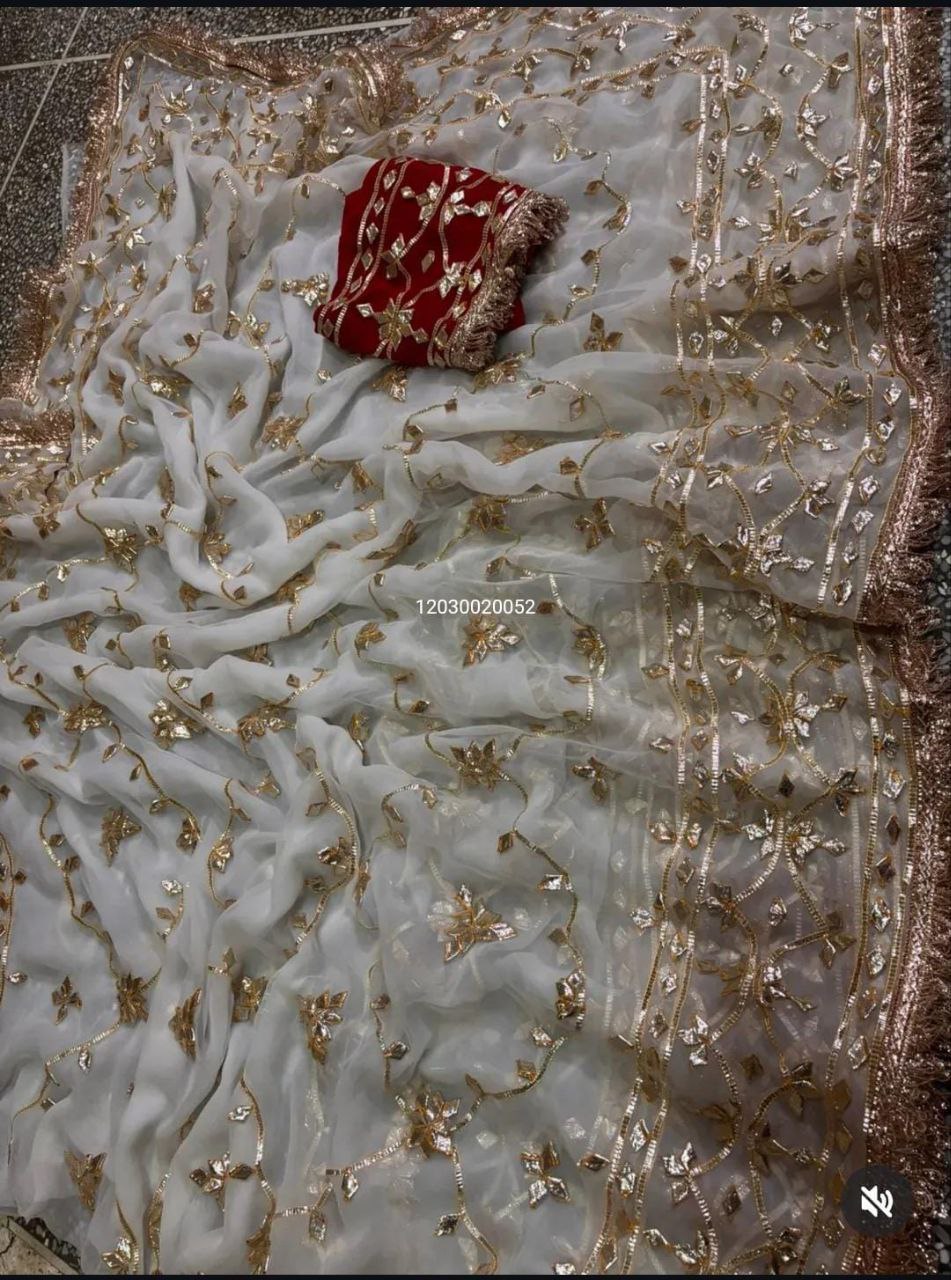 Today’s New Launch – Rajasthani Royal Gotta-Patti Handwork Viral Saree