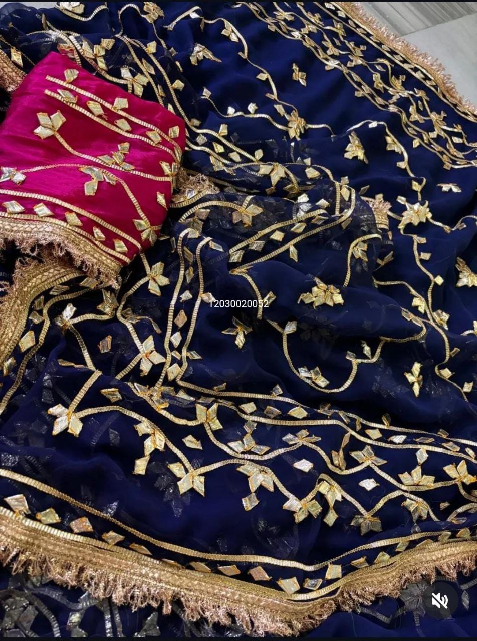 Today’s New Launch – Rajasthani Royal Gotta-Patti Handwork Viral Saree
