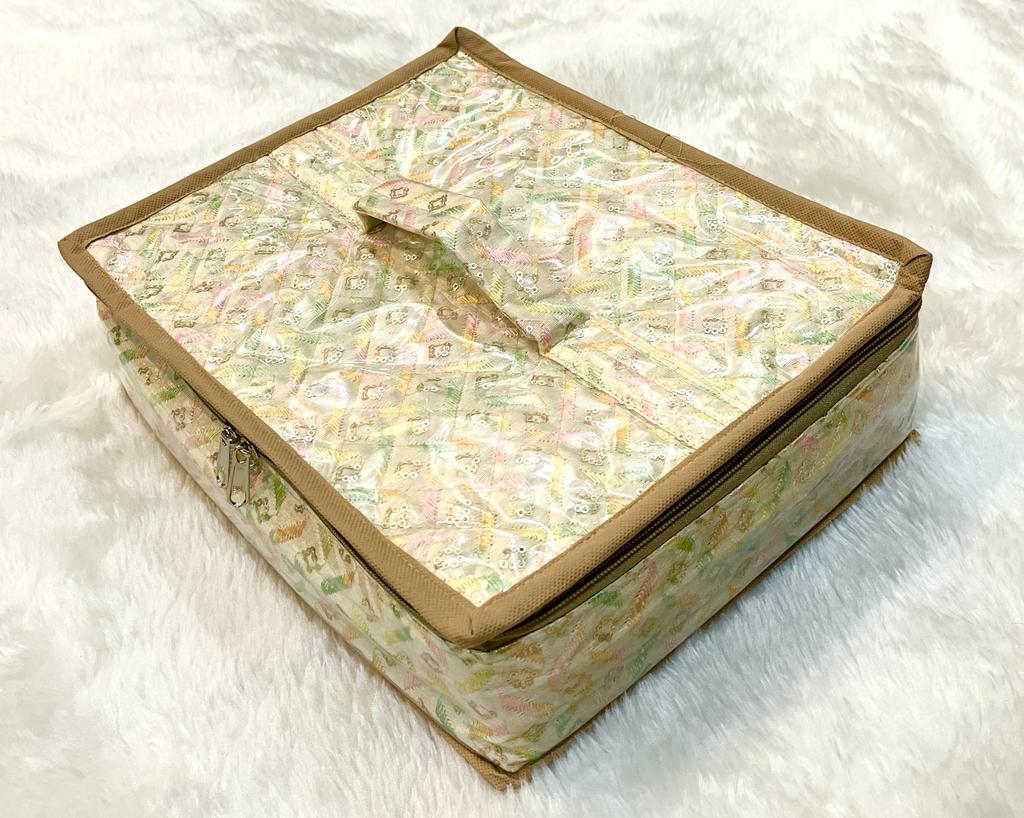 Premium Jewelry kit with 5 large trays for keeping chain/Anklets, Bangles/bracelets, Rings, Earrings/Nosepins ( J028)