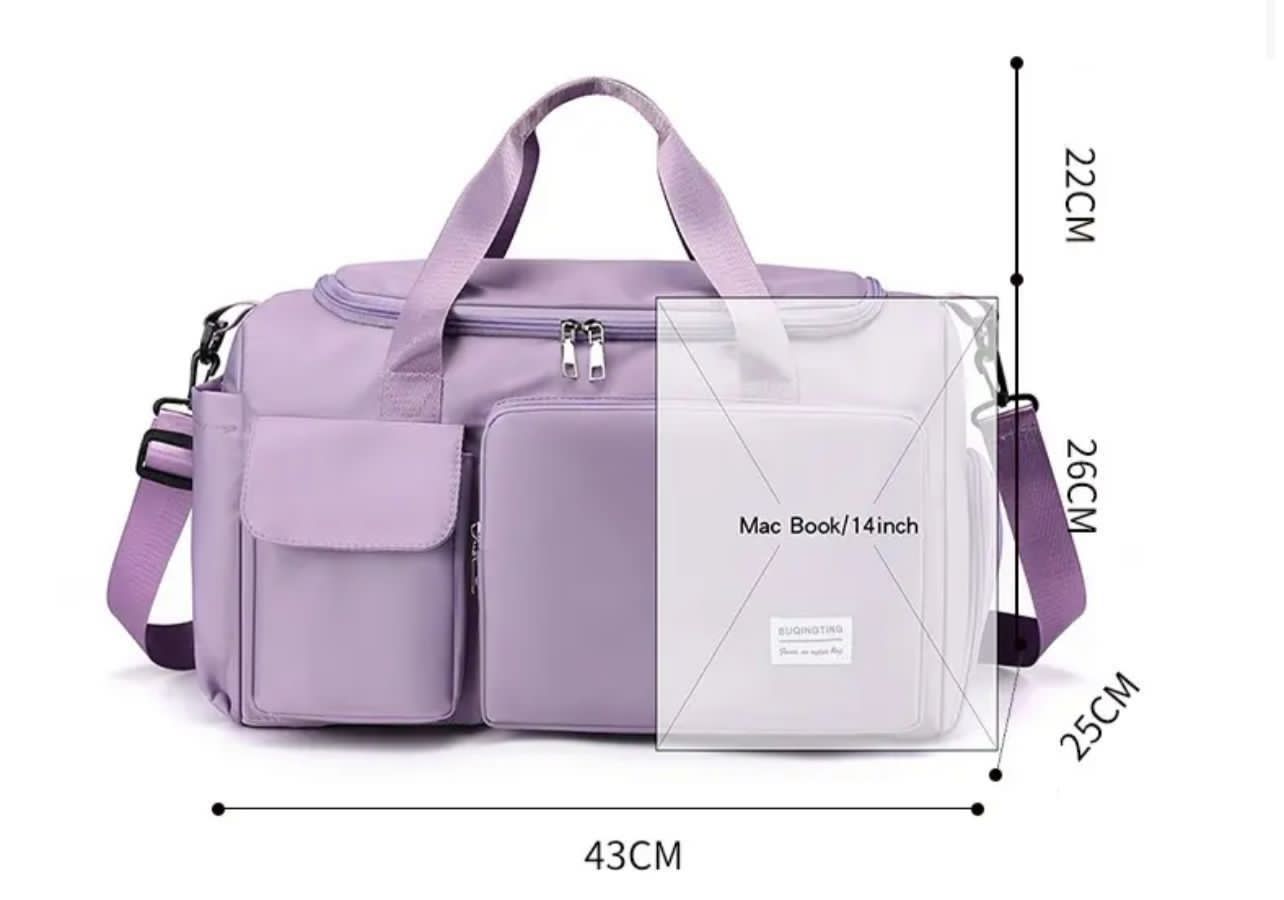 Large Capacity overnight organizer women fitness duffle weekender duffel gym travel bag