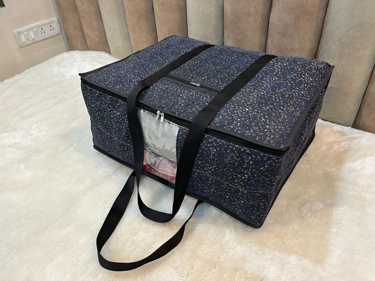 Poly - Cotton Printed Quilted Blanket Cover (G028)