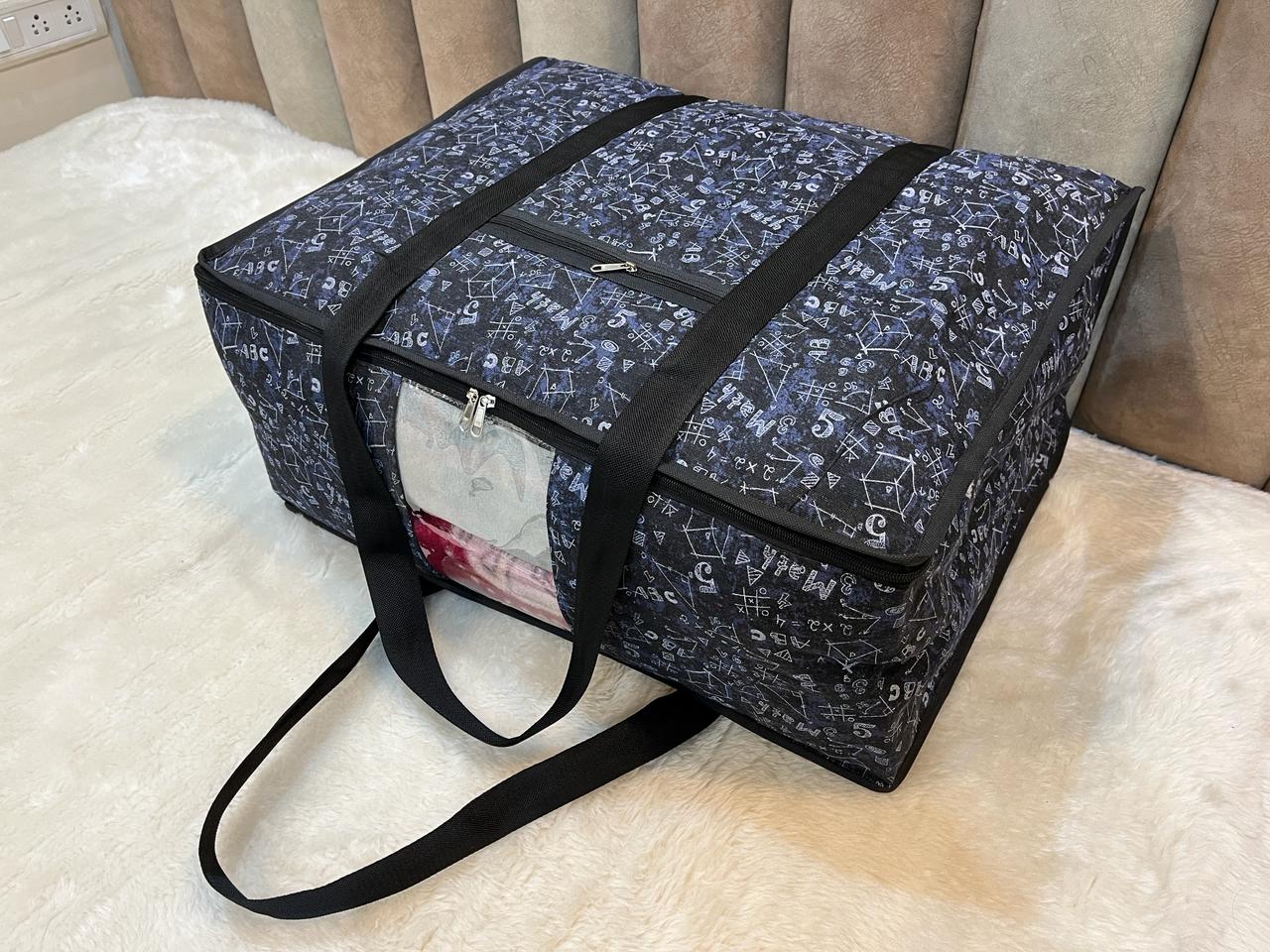 Poly - Cotton Printed Quilted Blanket Cover (G028)