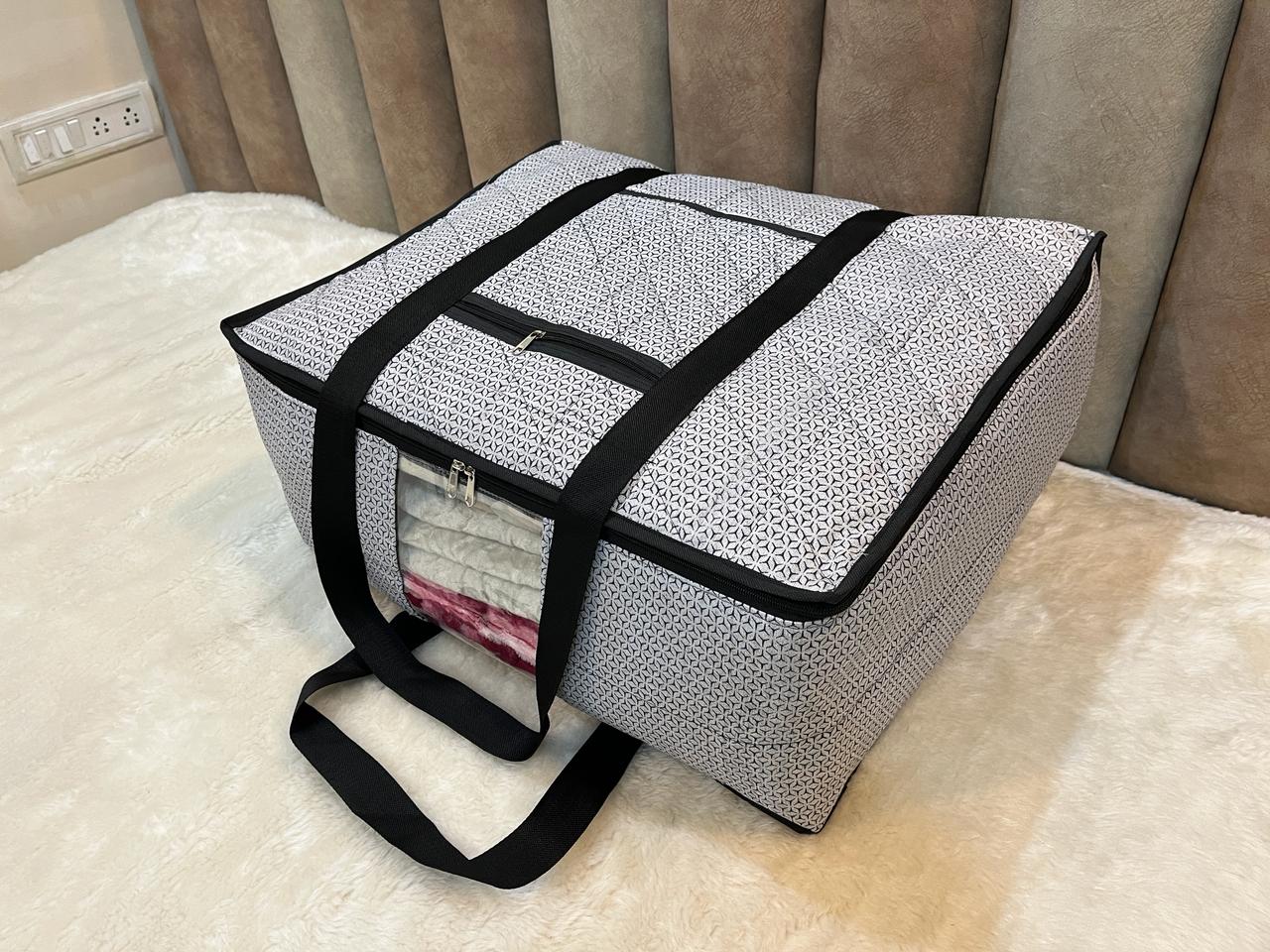 Poly - Cotton Printed Quilted Blanket Cover (G028)
