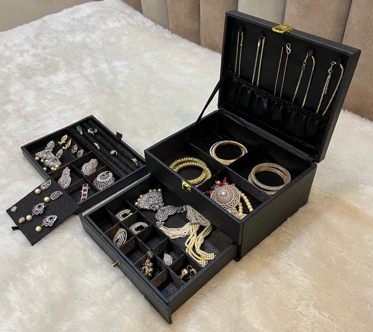 REGALIA β Premium Multi-Level Luxury Jewelry Box | Code: J048