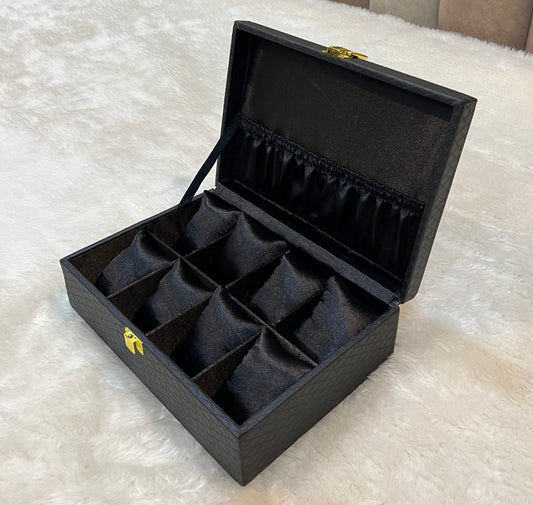 Black Luxury Series – 8 Grid Watch Storage Case (Code: W012)