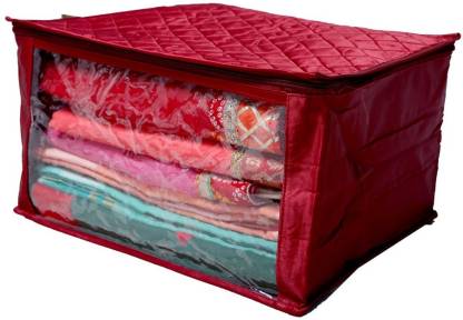 Satin Saree Cover ā 9 Inch Height, Premium Storage Organizer (Set of 2) | Code: S015