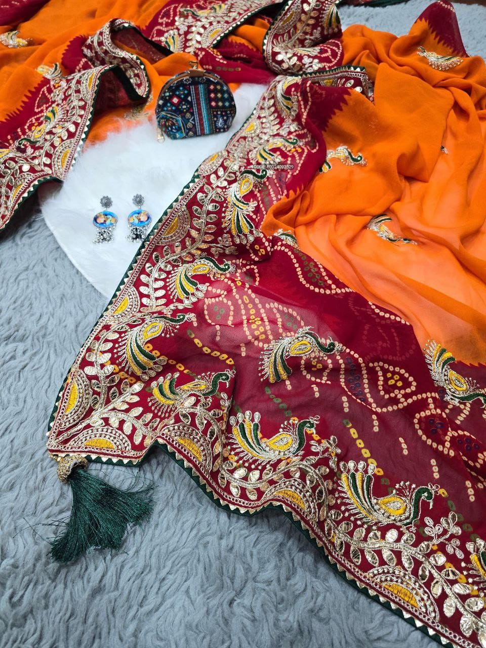 Today's New Launching Superb Quality Most Trending Beautiful Chunri Piliya Sarees