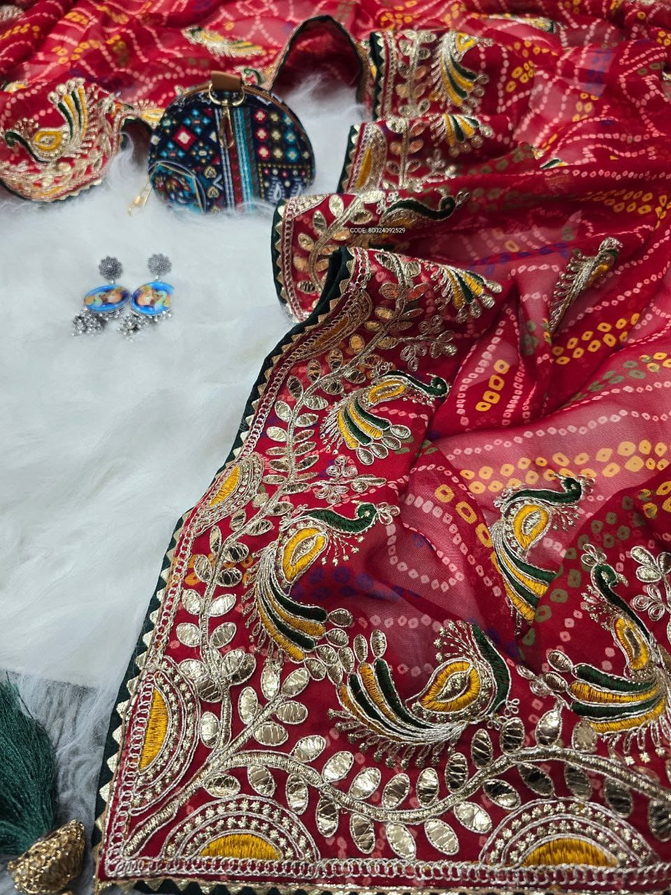 Today's New Launching Superb Quality Most Trending Beautiful Chunri Piliya Sarees