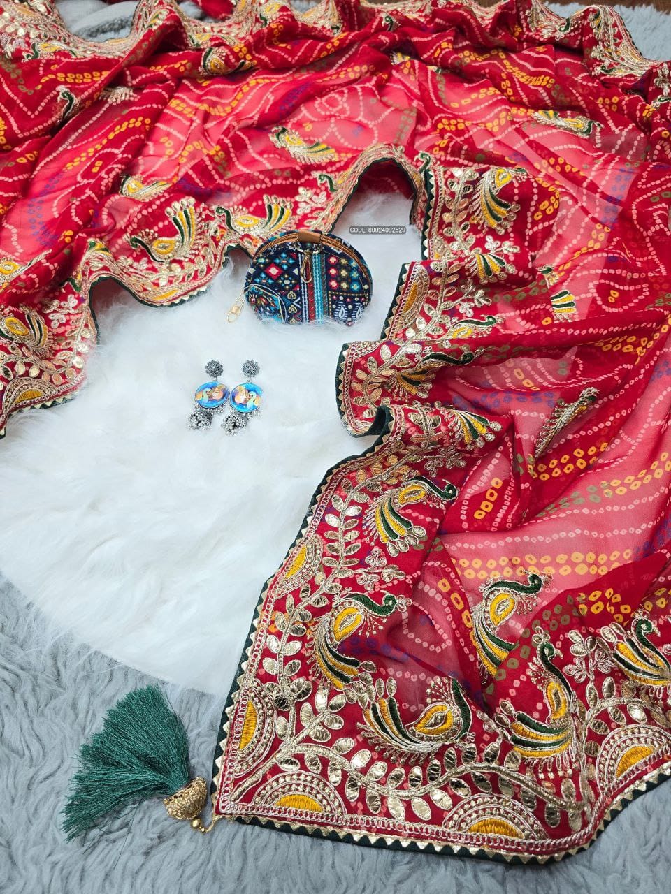 Today's New Launching Superb Quality Most Trending Beautiful Chunri Piliya Sarees