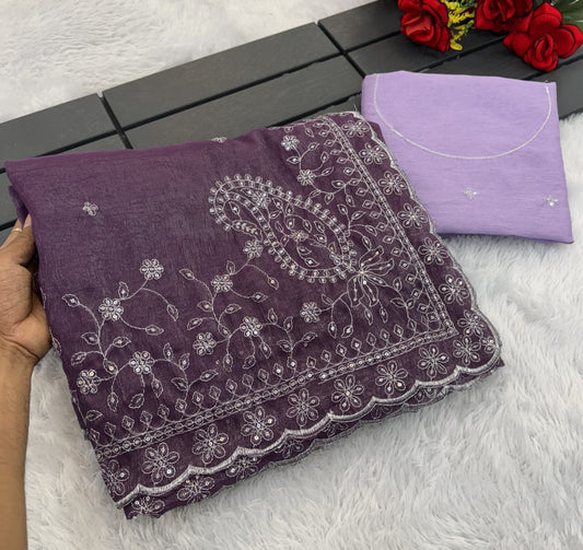 Pretty SOFT crunchy crush Silk Sarees In Super Budget Range