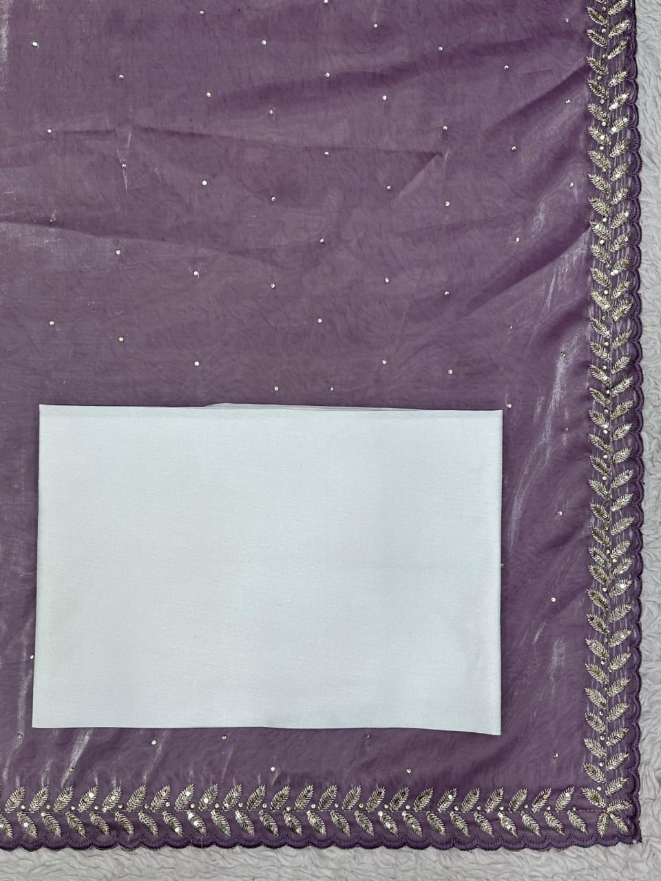 Designer Jimmy Choo Saree with Thread & Sequence work with Diamond work.