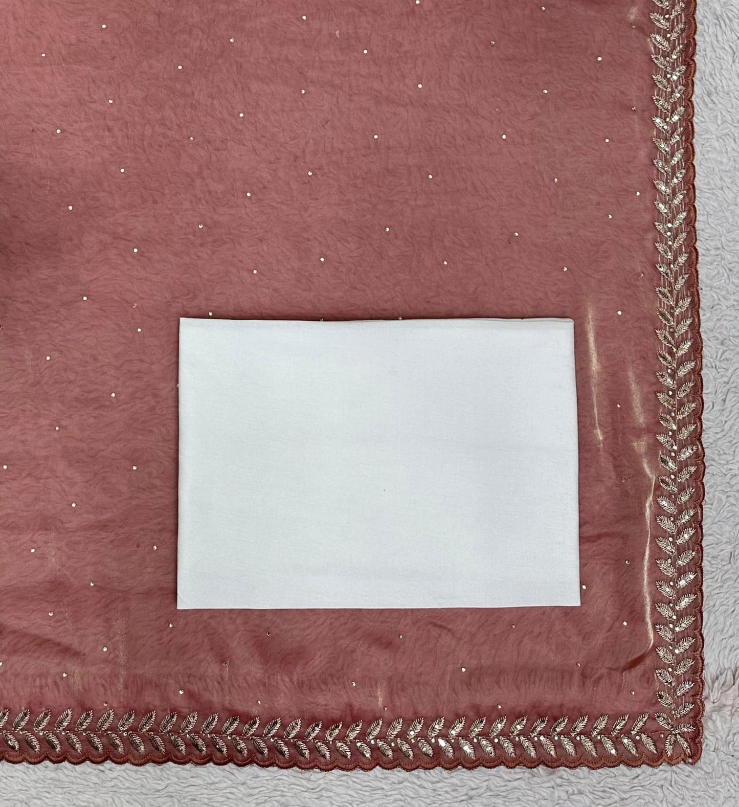 Designer Jimmy Choo Saree with Thread & Sequence work with Diamond work.