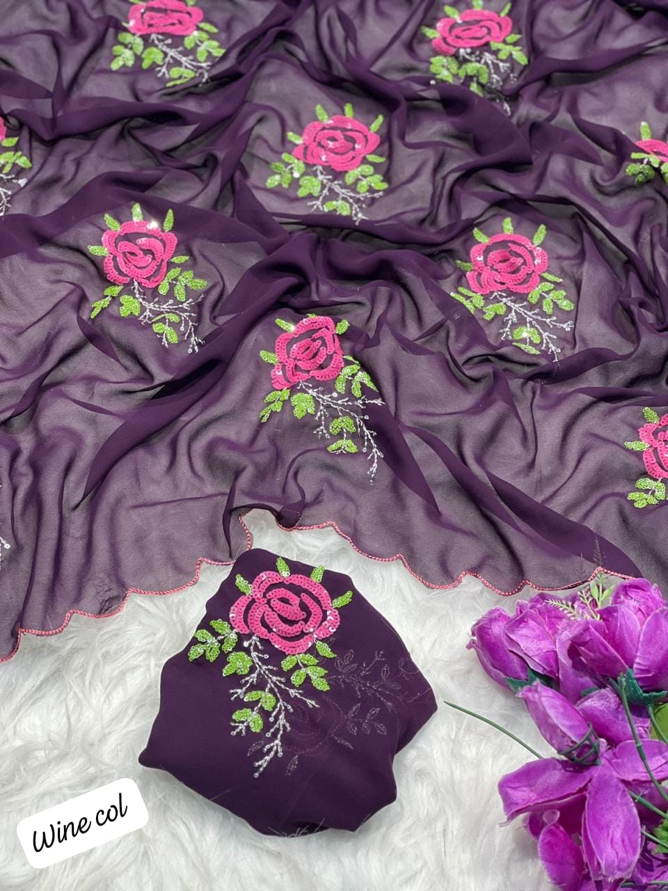 Presenting you most beautiful georgette saree collection