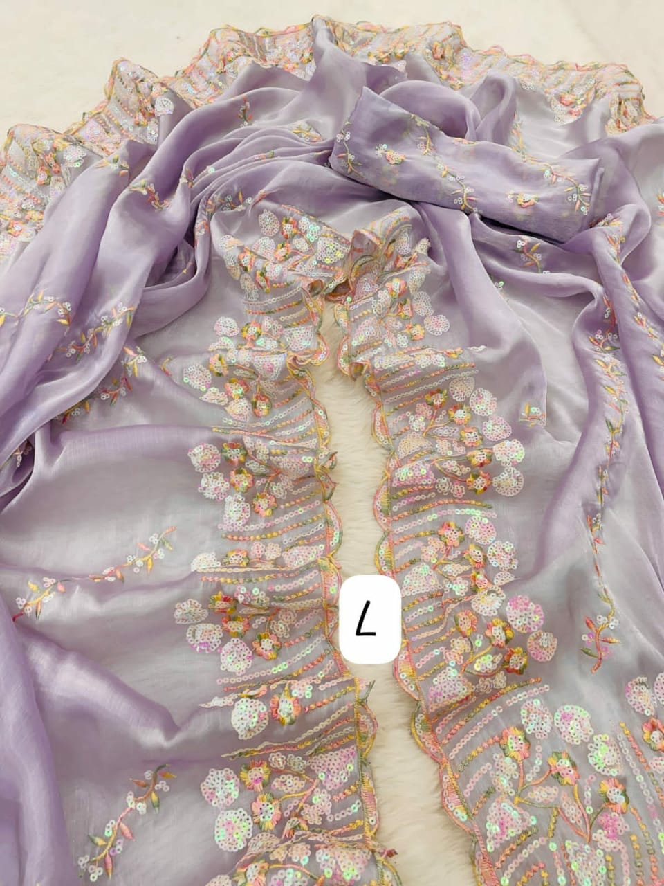 Pure soft zimmy choo Chiffon silk sarees