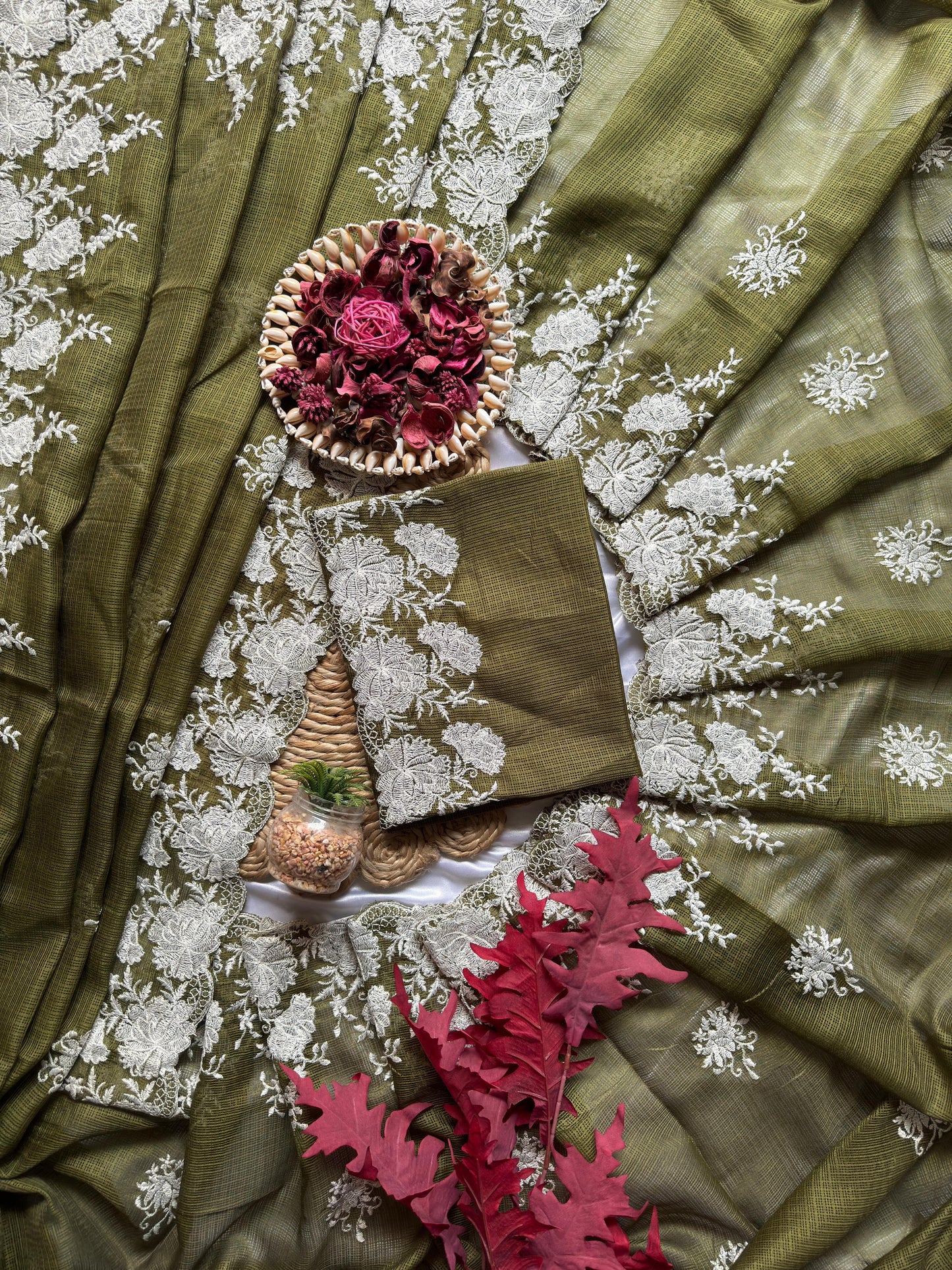 Bollywood Designer Saree β Pure Soft Kota Doriya with Cutwork & Multi Thread Work | Code: DF KOTA