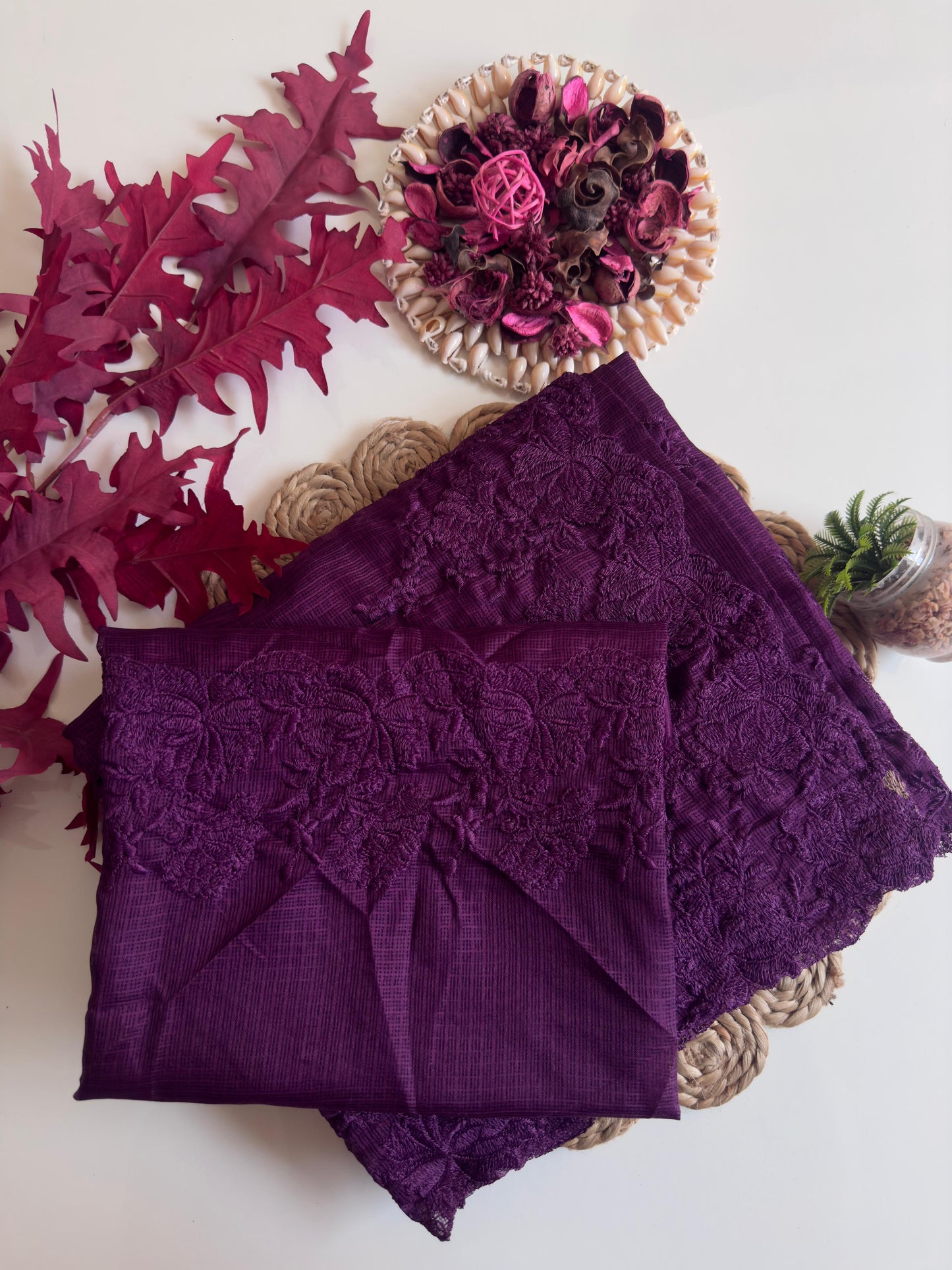 Bollywood Designer Saree β Pure Soft Kota Doriya with Cutwork & Multi Thread Work | Code: DF KOTA