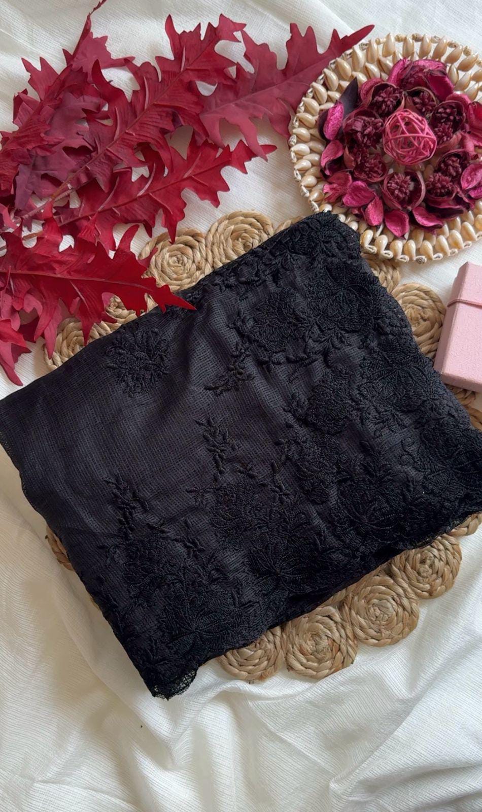 Bollywood Designer Saree β Pure Soft Kota Doriya with Cutwork & Multi Thread Work | Code: DF KOTA