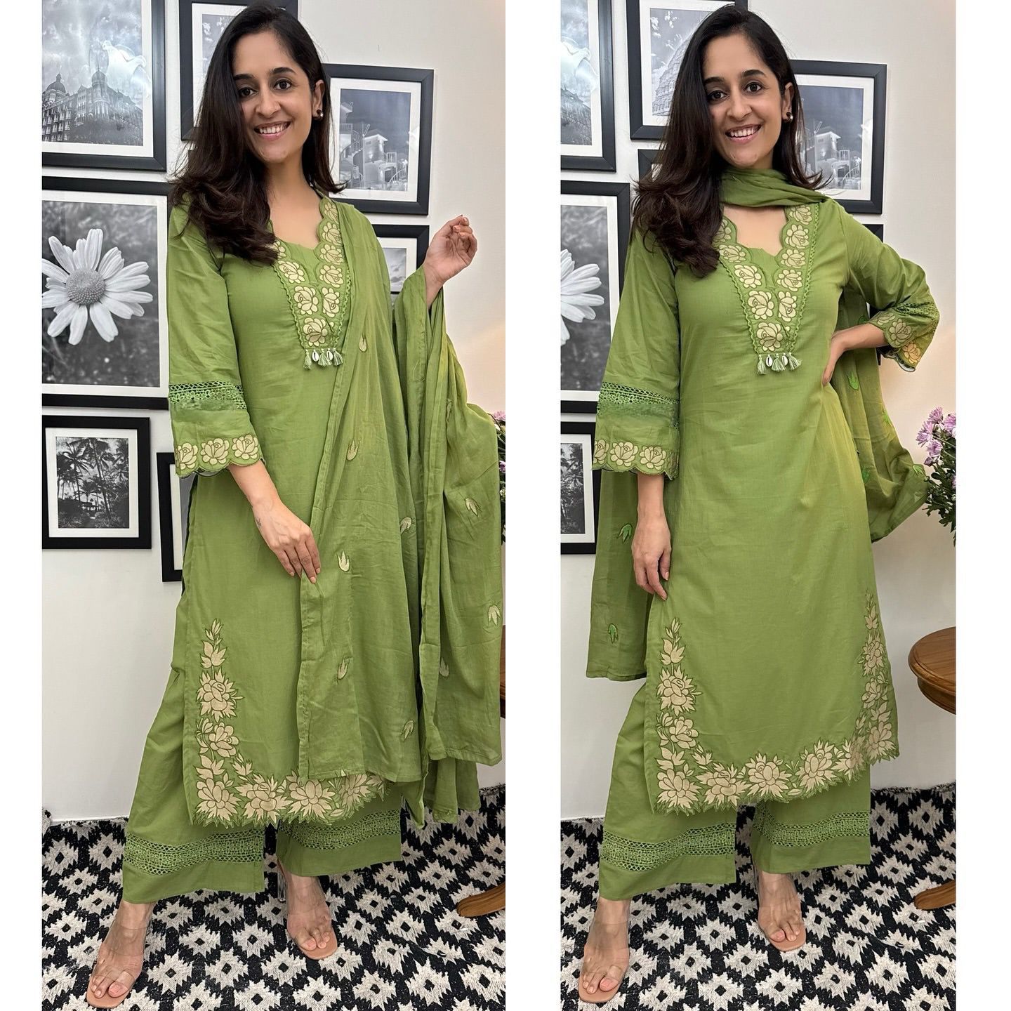 DESIGNER WEAR EXCLUSIVE AND COMFORTABLE SUIT IN REYON SLUB COTTON FABRIC TOP PANT WITH DUPATTA PAIR