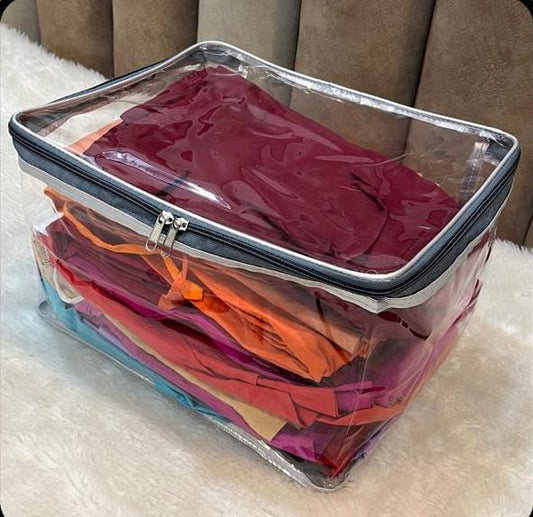 Fully Transparent Premium Variant Petticoat Cover – Super Clear PVC ( 4 Pieces )