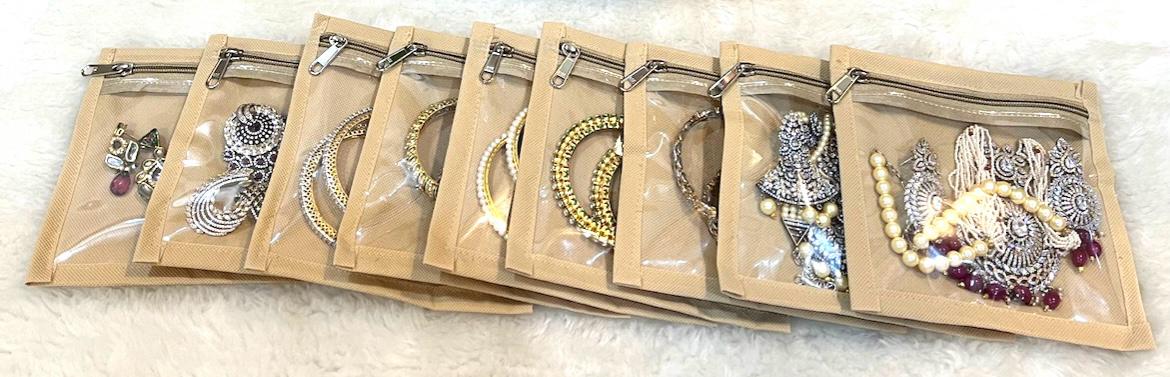Earrings Storage Pouches – Set of 24 Lightweight & Elegant