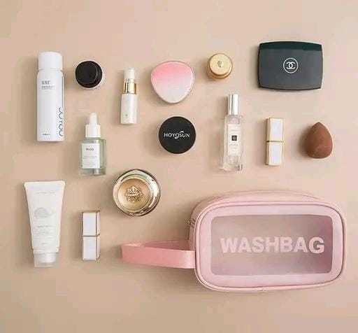 Travel Cosmetic Bag Set β Clear Waterproof Toiletry & Makeup Pouches (Pack of 3)