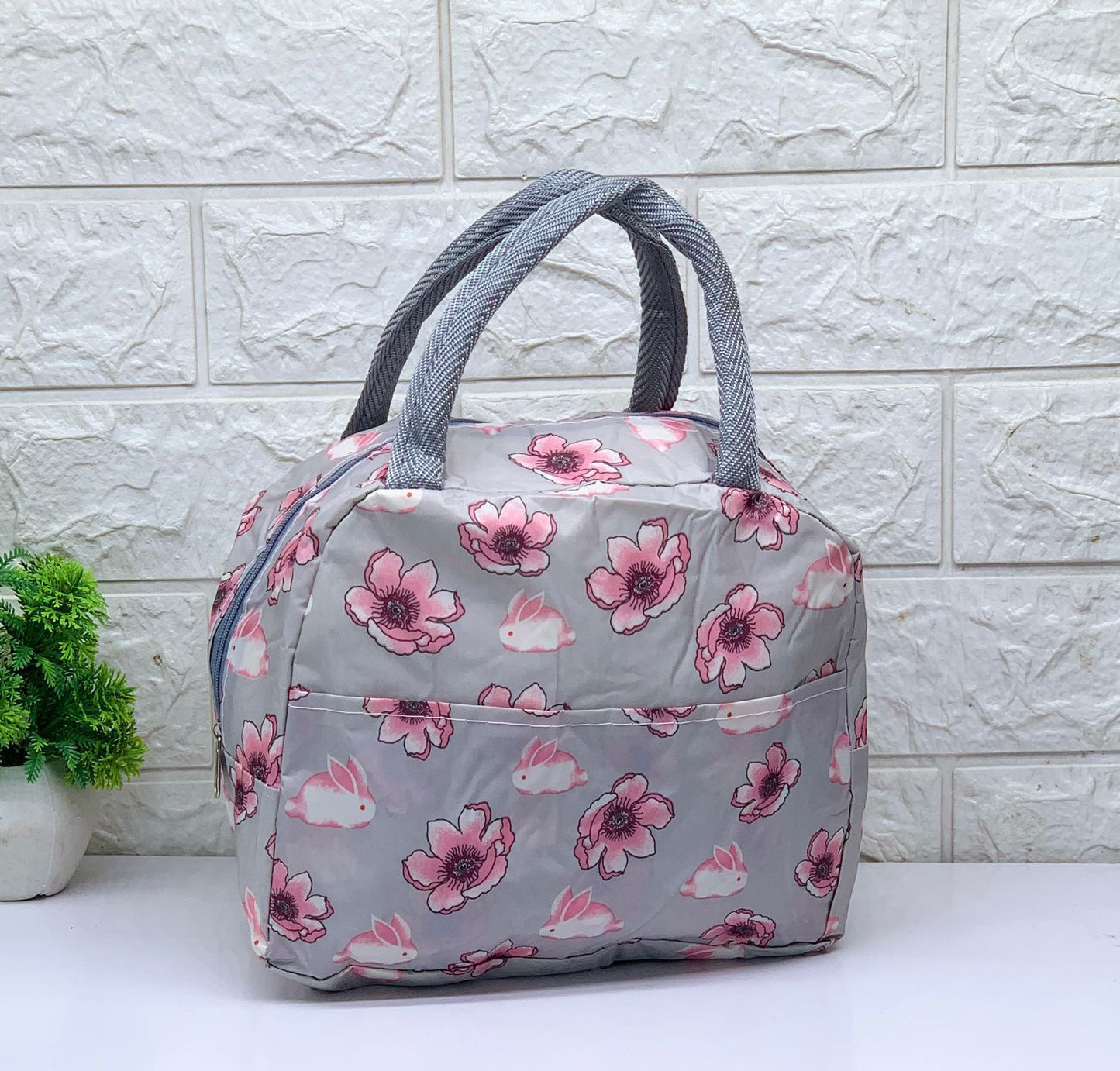 Printed Tiffin Bags/ Lunch Bag For Unisex (10 Pieces)