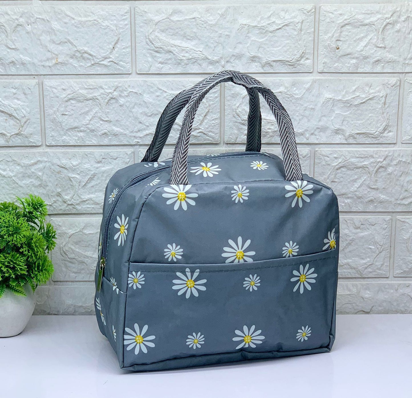 Printed Tiffin Bags/ Lunch Bag For Unisex (10 Pieces)