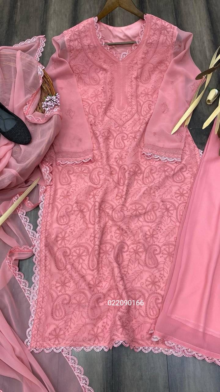 Superb Quality Beautiful Top Plazzo with Dupatta