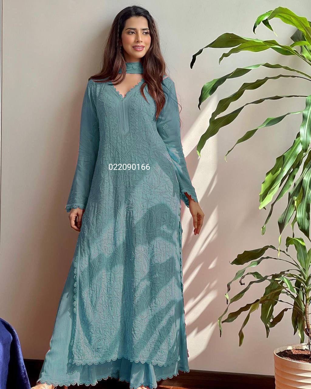 Superb Quality Beautiful Top Plazzo with Dupatta