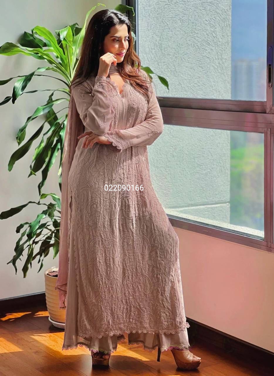 Superb Quality Beautiful Top Plazzo with Dupatta