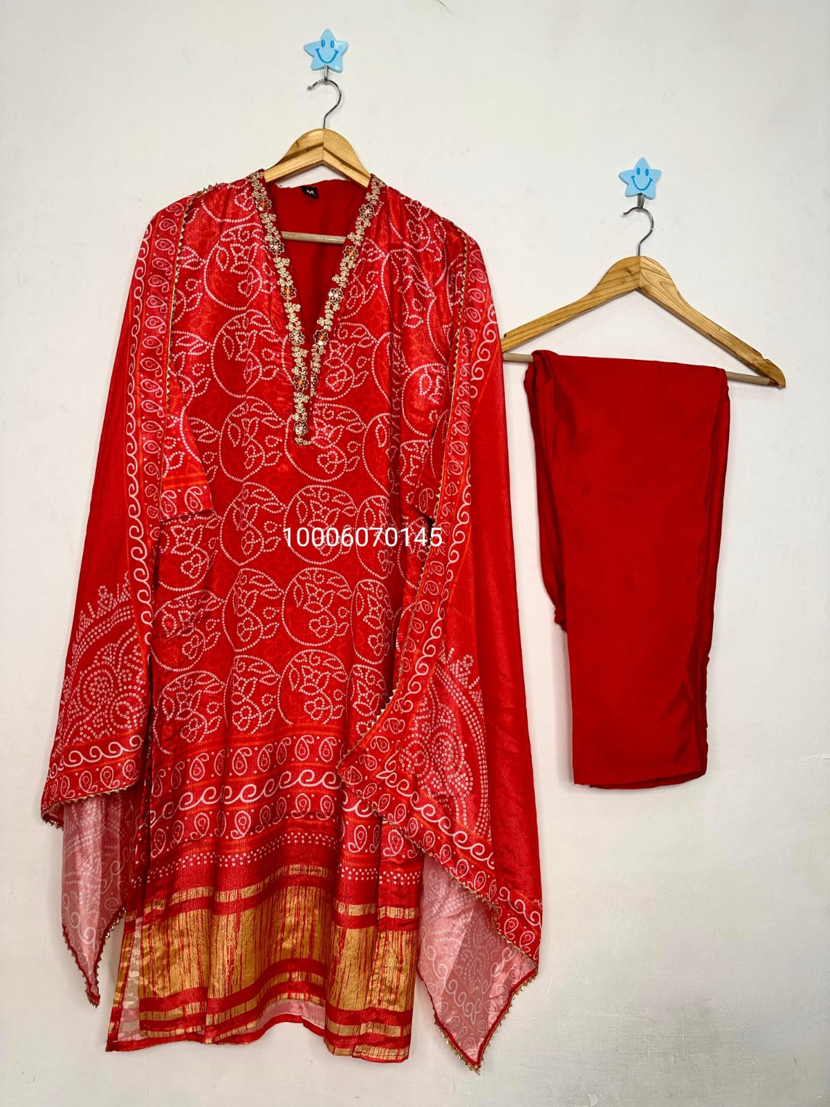 Quality Chinon Silk Embroidery Sequence Work Kurti Pant with Dupatta