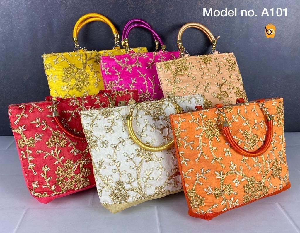 Premium Embroidered Potli / Handbag – Perfect for Return Gifts & Occasions ( 20 Pieces )