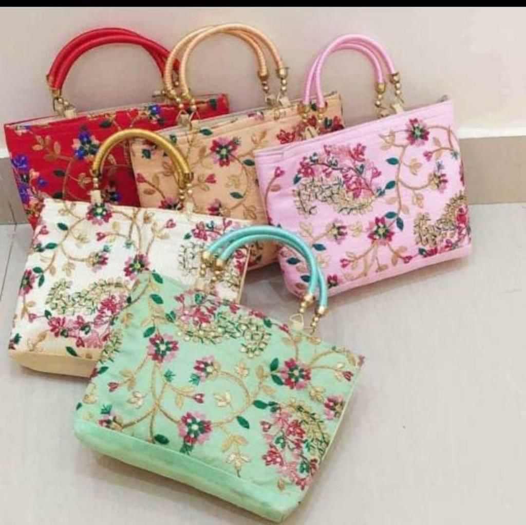 Premium Embroidered Potli / Handbag – Perfect for Return Gifts & Occasions ( 20 Pieces )