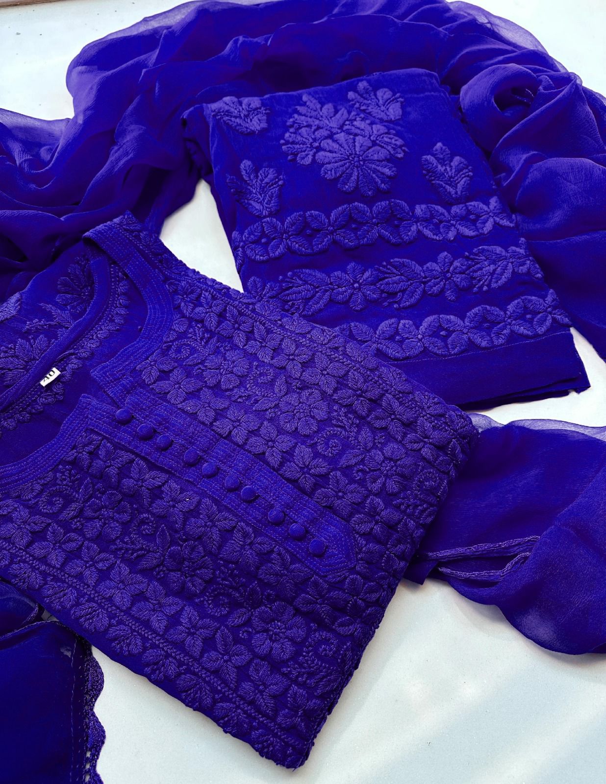 DESIGNER WEAR EXCLUSIVE GEORGETTE WITH EMBROIDERY SUIT WITH DUPATTA