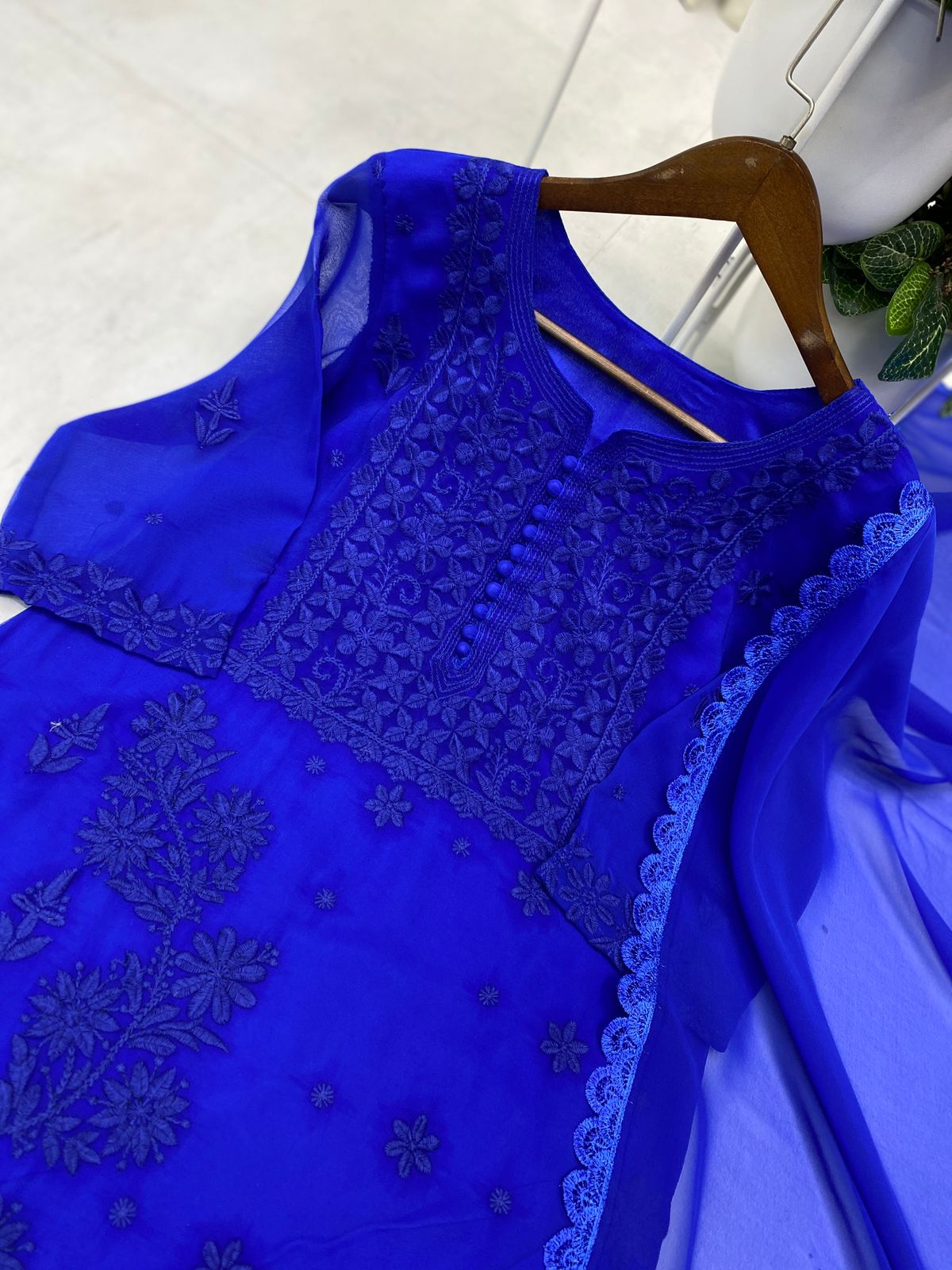 DESIGNER WEAR EXCLUSIVE GEORGETTE WITH EMBROIDERY SUIT WITH DUPATTA