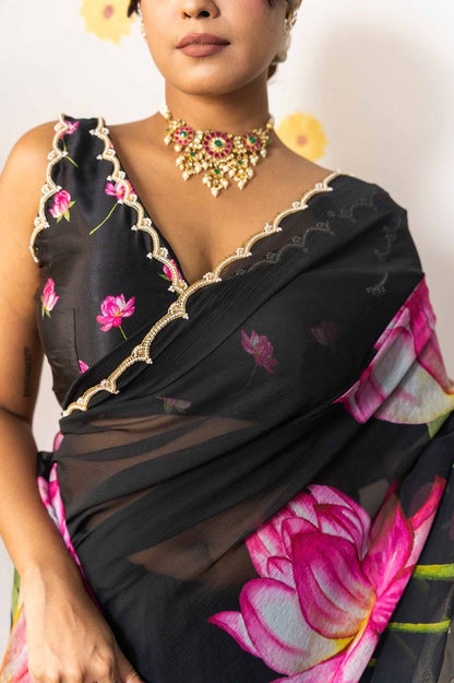 Super Hit Soft Tabi Organza Saree – Celebrity Style Handwork with Cut Dana & Moti Border