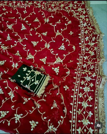 Today’s New Launch – Rajasthani Royal Gotta-Patti Handwork Viral Saree