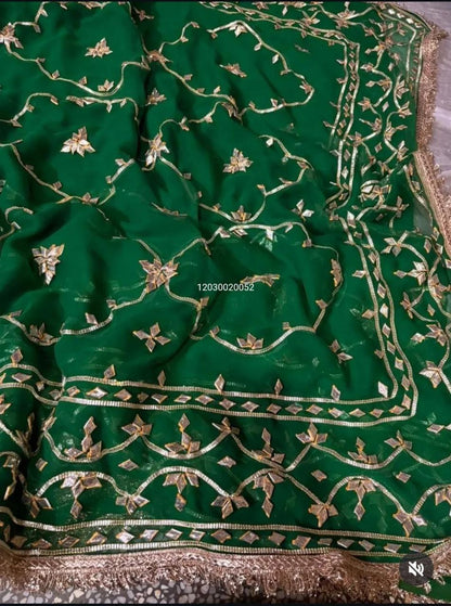 Today’s New Launch – Rajasthani Royal Gotta-Patti Handwork Viral Saree