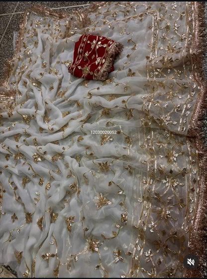 Today’s New Launch – Rajasthani Royal Gotta-Patti Handwork Viral Saree