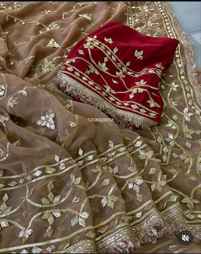 Today’s New Launch – Rajasthani Royal Gotta-Patti Handwork Viral Saree