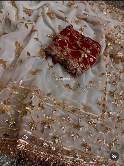 Today’s New Launch – Rajasthani Royal Gotta-Patti Handwork Viral Saree