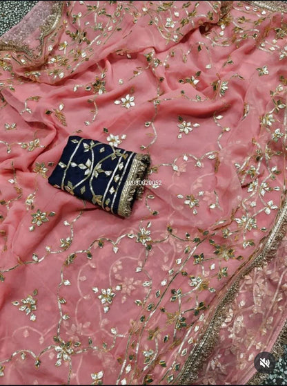 Today’s New Launch – Rajasthani Royal Gotta-Patti Handwork Viral Saree