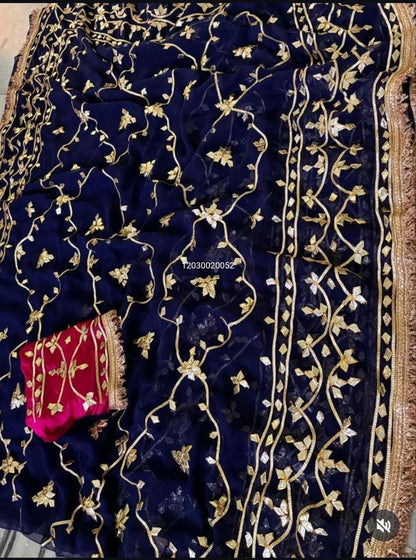 Today’s New Launch – Rajasthani Royal Gotta-Patti Handwork Viral Saree