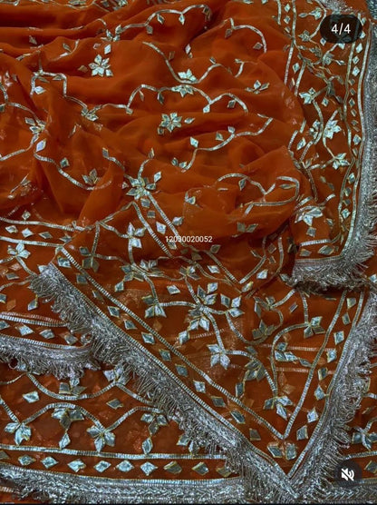 Today’s New Launch – Rajasthani Royal Gotta-Patti Handwork Viral Saree