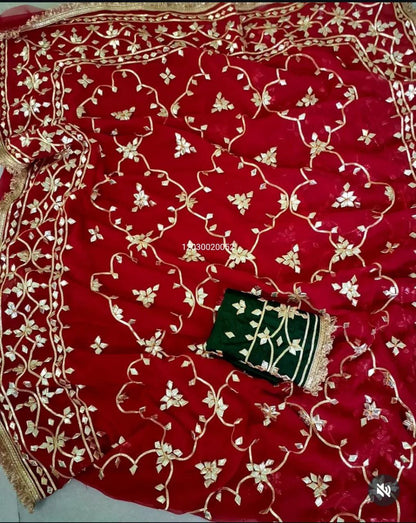 Today’s New Launch – Rajasthani Royal Gotta-Patti Handwork Viral Saree