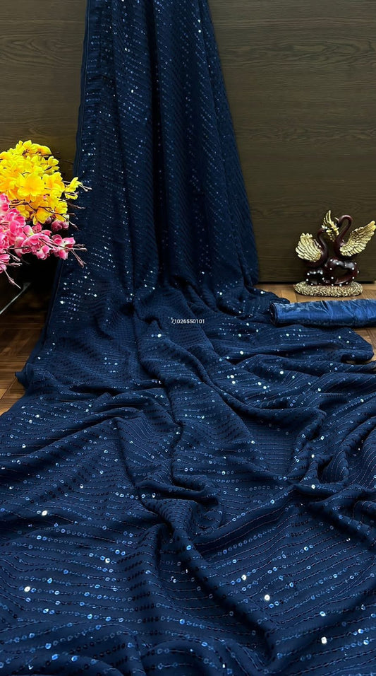 Today's New Launching Most Demanding Party Wear Gorgeous  Sarees