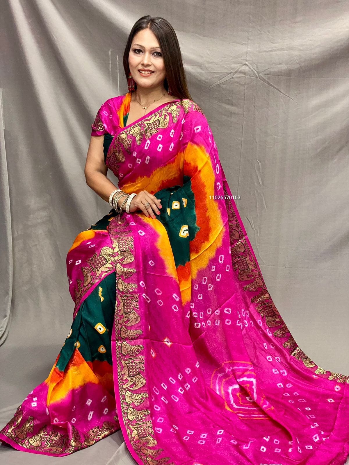 Today's  Launching  Beautiful Patola  Bandhej Sarees