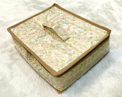 Premium Jewelry kit with 5 large trays for keeping chain/Anklets, Bangles/bracelets, Rings, Earrings/Nosepins  ( J028)