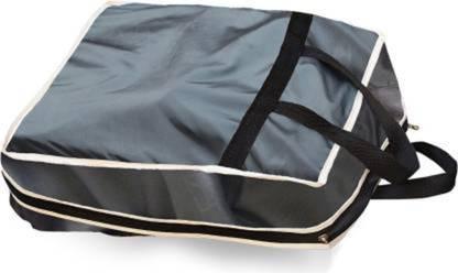 6 Compartment Shoe Organizer Bag – Matt Nylon & PVC – Black Color